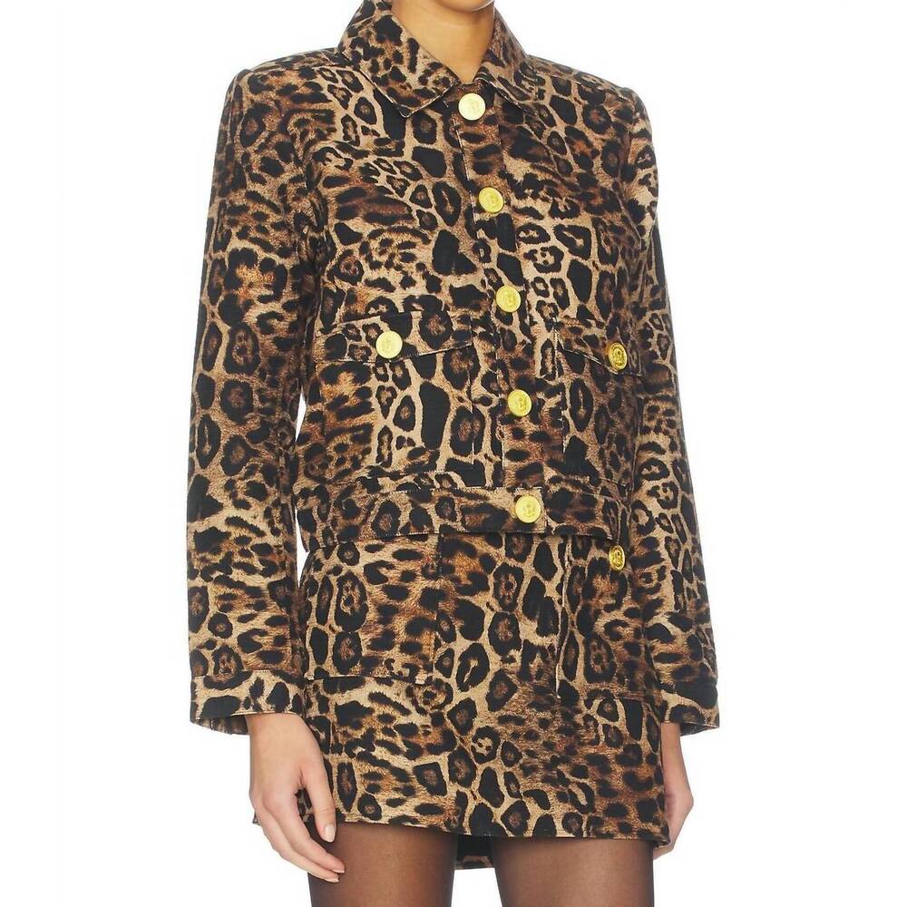 NEW L'AGENCE nyx crop jacket in beige - Picture 4 of 5